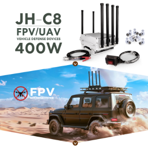 8 Channel 600-1050MHz 1.5g 2.4G 5.2g 5.8g 400W Anti Drone Car Defence Device Uav Fpv Drone Jammer Jamming Blocking System Module