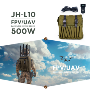 10-Channel 500W Anti Drone Backpack for Fpv Uav C-Uas Defence Interceptor 500-1050 MHz, 1.2g, 1.5g, 2.4G, 5.2g, 5.8g Customizable Frequency Anti-Drone Solution