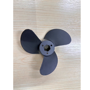 Carbon fiber three-bladed fan