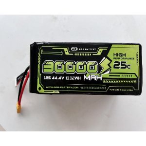 UAV 12S 44.4V 30000mAh 25C LIPI Battery