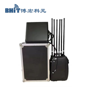 Backpack-mounted drone countermeasure device