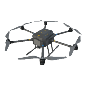 Six-rotor security drone