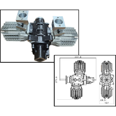The AX275 UAV engine