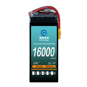 Solid-state batteries 16000mah-6S-22.2V-10C   280wh/kg