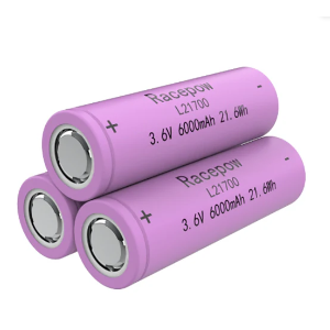 Racepow High-Efficiency 3.6V 6Ah 21700 12A 21.6WhLithium Cell (Purple)