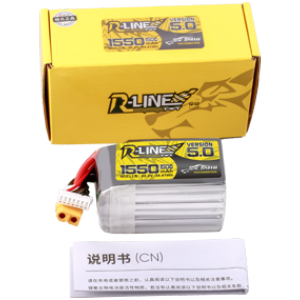 Tattu R-Line Version 5.0 1550mAh 6S1P 150C 22.2V Lipo Battery
