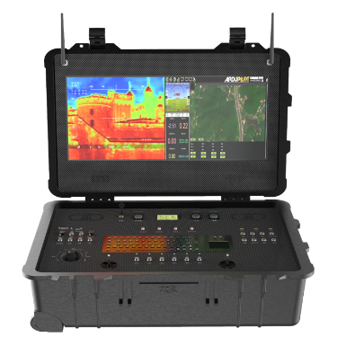 Single screen touch ground control system