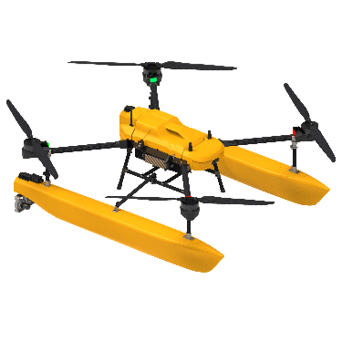 Electric amphibious drone