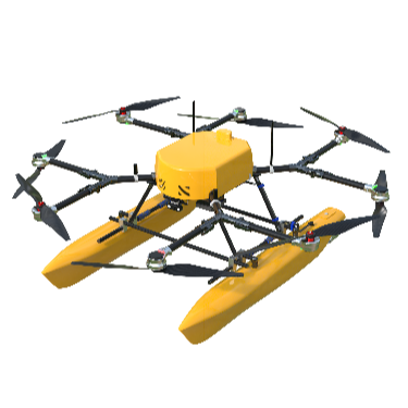 Petrol-Electric Hybrid Amphibious UAV
