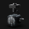 The on-board pan-tilt searchlight