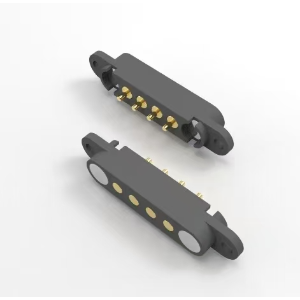 Magnetic pogopin male and female socket connector contact data cable spring pin usb charging interface connector