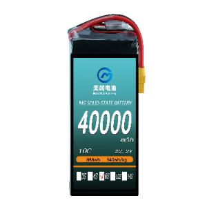 Solid-state batteries 40000mah-6S-22.2V-10C 340wh/kg