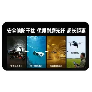 Unmanned aerial vehicle fiber  optic communication system