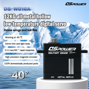 Custom Low-Temp All-Aluminum Digital Servo. IP67 Waterproof, Ruggedized for Control Surface Actuation. Manufacturer of Large UAV Servos.