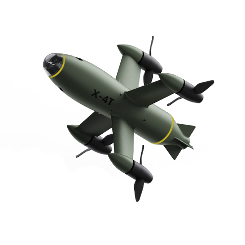 Rapiddart X-4TRocketQuad Interceptor UAV