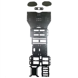 Custom 1mm Thick Carbon Plate Frames Parts for Quadcopter with Customizable Dimensions