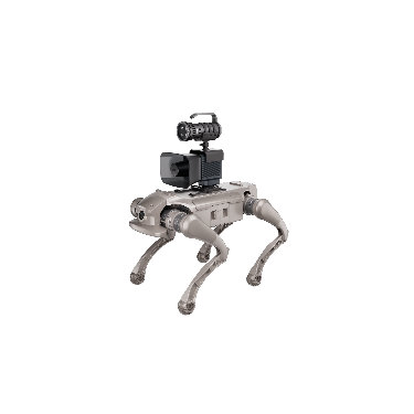 Acoustic-Strobe Light Quadruped Robot DL100