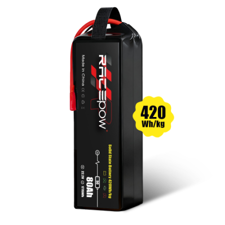 Racepow 420Wh/kg 80Ah6S22.2V3C Solid State battery