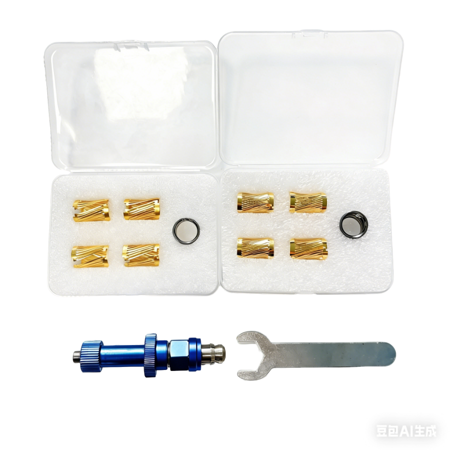 5u 10u gold-plated torsion spring with steel ring with tools and wrenches